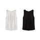 thumbnail image 3 of Guardurnaity Nueva blusa informal sin mangas con cuello de gasa a la moda para mujer de verano Ropa interior Negro SG, 3 of 6