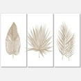 thumbnail image 2 of Designart Tropical Beiges Leaves Canvas Wall Art, 2 of 4