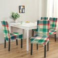 thumbnail image 2 of Vintage Checkered Dining Chair Covers Set of 4, Washable Stretch Chair Slipcovers, Rustic Plaid Removable Seat Protector, Geometric Kitchen Dining Room Cover, 2 of 7