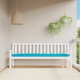 thumbnail image 1 of vidaXL Garden Bench Cushion Turquoise 200x50x7 cm Fabric, 1 of 4