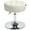 Pu-white, variant on PU Leather Round Vanity Stool Chair Makeup Stool Adjustable Swivel Ottoman Stool  ,Ivory white