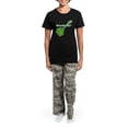 thumbnail image 4 of CafePress - Shamrockin Women's Dark Pajamas - Women's Short Sleeve Print T-Shirt and Pants Dark Cotton Pajama Set, 4 of 7
