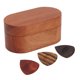 thumbnail image 1 of Estuche de púas de Madera ANGGREK Juego de púas Guitarra Madera Cómoda Bajo ukelele, 1 of 8