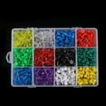 thumbnail image 3 of Tachuelas de Plástico ANGGREK 600 Uds Multicolor para Hogar Oficina con Caja de Plástico, 3 of 8