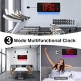 thumbnail image 6 of GGSW 16.5" Digital Clock Large Display with Remote Control 7 Color Changes Night Lights LED Wall Clock, Adjustable Dimmer, Temperature Clock for Bedroom, Desk Alarm Clock Gift for Teens Elderly, 6 of 13