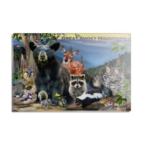 Great Smoky Mountains National Park Animals North Carolina Tennessee Rectangle Acrylic Fridge Refrigerator Magnet