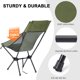 thumbnail image 4 of Silla de Camping Plegable y Ligera Outplea con Respaldo Alto Verde, 4 of 7