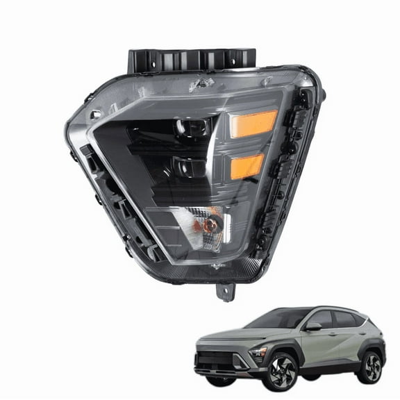 LED Headlight Assembly w/ Halogen Signal for 2024-2025 Hyundai Kona Left Driver Side