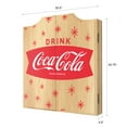 thumbnail image 2 of Coca-Cola Star Dart Board Cabinet Set with 6 Steel Tip Darts, 2 of 7