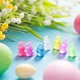 thumbnail image 5 of 100 Pcs Easter Luminous Mini Resin Bunny 4 Colors Little Small Glow in The Dark Rabbit Bunny Figures for House Micro Fairy Garden Decor Easter Egg Fillers Party Supplies, 5 of 6