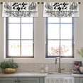thumbnail image 3 of LALILO Kitchen Curtain Valance Boho Inspirational Quote Modern Rod Pocket Window Curtain 52"x 18" Set of 2, 3 of 5