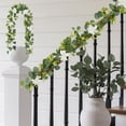 thumbnail image 1 of Wzzjkit Artificial Flower Garland, Hanging Flower Garland Rattan Door Decorations Forest Style Flower Garlands for Window Displays Wedding Decorations Photography Props, 1 of 6