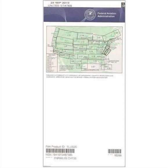 FAA Chart: Enroute Basse Altitude L35/36 ELUS35 (Édition Actuelle)