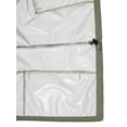 thumbnail image 4 of Men's Lightweight Windproof Sleeveless Golf Vest Full Zip Stand Collar Athletic Gilet with Reflective Print Rear Zipper Pocket Dark Gray Green S, 4 of 6