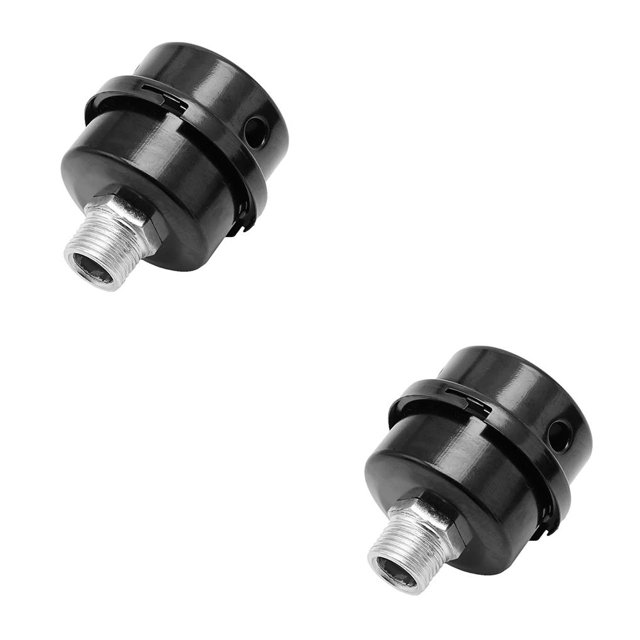 ZheElen Air Compressor Replacement Metal Housing Blower Intake Filter Noise Muffler Machine Hardware Vacuum Pump 20mm 2Set