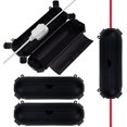 thumbnail image 1 of Caja impermeable para interiores y exteriores negra para cables de extensión y conexiones eléctricas (paquete de 4) - Caja protectora impermeable para enchufes eléctricos para coronas navideñas, 1 of 5