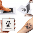 thumbnail image 4 of Pet Dog Print Ink Kit Pad Baby Handprint Footprint Safe DIY Hand Footprint Easy Clean Pet Souvenir Yellow, 4 of 6