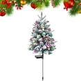 thumbnail image 2 of SMKE Pre-Lit Outdoor Christmas Tree With Remote,Timer,Multi-Color Lights,Battery Operated Lighted Frosted Christmas Pathway Urn Filler,Christmas Porch Decorations For Home & Yard, 2 of 9