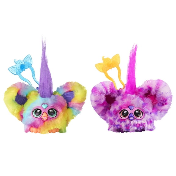 Furby Furblets Ray-Vee & Hip-Bop 2-Pack Mini Electronic Plush Toy for Girls & Boys 6 