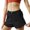Black, variant on Sngxgn Short Women Summer Running Gym Sports Waistband Shorts with Pockets(Purple,S)