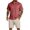 Deep Red, variant on Summer Simple Men's Shirt Sets Casual Comfortable Loose Thin Without Hooded Short Sleeve Two-Piece Set Fashion Urban Leisure Sports Suits