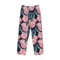 thumbnail image 4 of Xecao Rose Flowers Men's Straight Lounge Pajama Pants: The Ultimate in Comfortable Sleepwear, 4 of 9