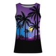 thumbnail image 3 of Tank Top para Hombres Hombres Casual Pullover Cuello Redondo Tank Top Deportes Hawaii sin Mangas, 3 of 4