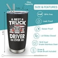 thumbnail image 2 of Truck Driver Gifts for Men - Trucker Gifts for Dad/Grandpa/Husband/Him - Trucker Appreciation Gift - Birthday/Christmas Gift for Truck Lovers, 20 oz Insulation Stainless Steel Tumbler, 2 of 6