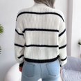 thumbnail image 2 of SWSMCLT Women's Long Sleeve Pullover Sweater Soft Casual Thick Knitwear Top Knitted Holiday Spring Fashion Mock Neck White Small, 2 of 5