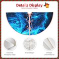 thumbnail image 3 of Bingfone Christmas Tree Skirt Mat Christmas Decoration Interior 48" -Ice Blue Fire Wolf, 3 of 6