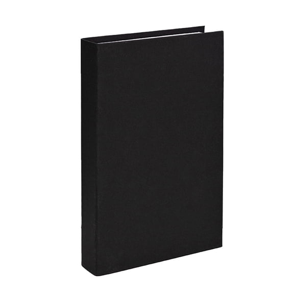 Injueey Libro de simulación, decoración en blanco, accesorio de moda hecho a mano para el hogar, adorno para dormitorio, de centro de Decoración Negro 22*15.5*4.5