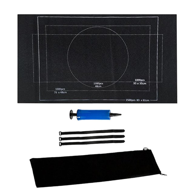 Puzzle Roll Up Blanket Felt Jigsaw Puzzle Storage Pad Blanket Black 1500Pieces Magideal Puzzle Roll Up Blanket