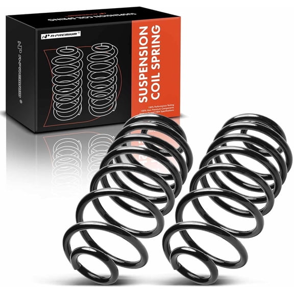A-Premium 2Pcs Rear Coil Spring Set Compatible with Chevrolet Malibu, El Camino, & Buick Regal, Century & GMC Caballero
