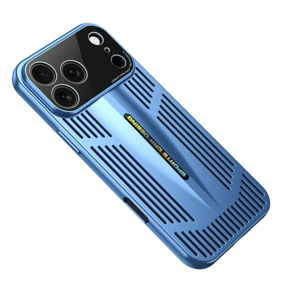 for iPhone 17 Pro Max Hard PC Case, Breathable Heat Dissipation Back Cover, Heat Dissipation Shockproof Drop Protective Ultra Slim Lightweight Phone Case Cover for iPhone 17 Pro Max, Blue