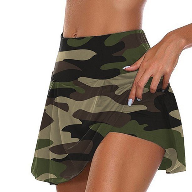 2023 Tenis para mujeres Baile Fitness Faldas deportivas sólidas Tenis femenino Correr Skort Active Athletic Yoga Fitness Falda corta Tan Jianjun unisex