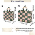 thumbnail image 2 of FORMRS Womens Corduroy Tote Bag Crossbody Shoulder Handbag with Pocket, Pink Abstract, 2 of 7