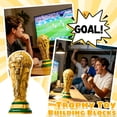 thumbnail image 3 of World Soccer Trophy Block Set - 2842 Pieces Gold Champion Cup Model - Detailed Sports Souvenir Construction Toy for High-Difficulty Building Hobby Enthusiasts Block Set D #004, 3 of 8