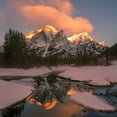 thumbnail image 2 of Xu, Leah 15x15 Gold Ornate Wood Framed with Double Matting Museum Art Print Titled - Epic Sunrise, 2 of 4