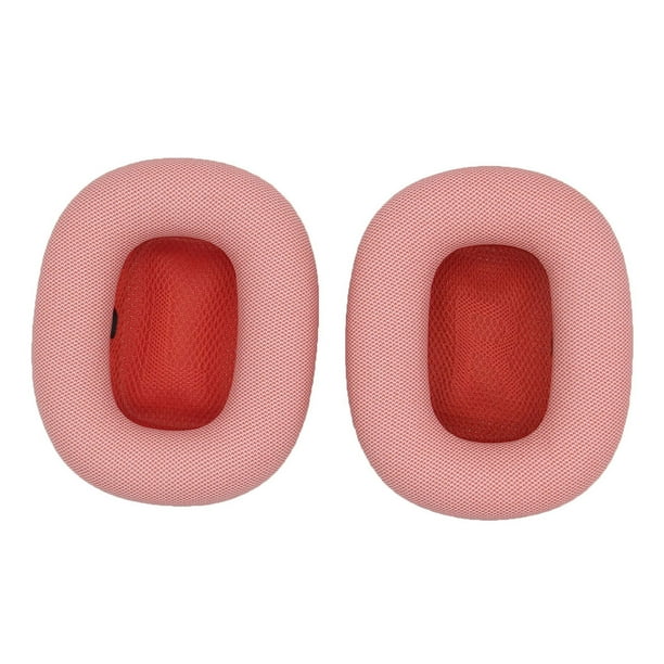 Kearding 2 almohadillas para auriculares, pieza reemplazada, orejera, protección exquisita, esponja para auriculares, mano de obra fina, ligera Cables de audio/vídeo Rosa