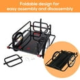 thumbnail image 6 of Bike Cargo Trailer Bicycle Carriage Trailer Foldable Compact Storage Bike Wagon Cart with Universal Hitch, 16" Wheels, 160 lbs. Capacity, Black, 6 of 8