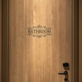 thumbnail image 6 of Dayesque Removable Waterproof Bathroom Door Sign Wall Decal Lettering Wall Sticker for Home And Commercial Space Black, 6 of 8