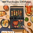 thumbnail image 2 of Costway Electric Panini Press Grill Sandwich Maker with LED Display & Removable Drip Tray, 2 of 12