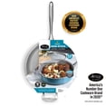 thumbnail image 5 of Gotham Steel Jumbo Cooker with Lid, Nonstick Family Sized Open Skillet with Stainless Steel Stay Cool & Helper Handle, Aqua Blue, 5 of 8