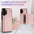 thumbnail image 3 of Phone Case for Samsung Galaxy A13 4G/5G Wallet Cell Cover with Credit Card Holder Slot Stand Shoulder Purse Crossbody Strap Long Lanyard Leather A04s M13 G5 A 13 LTE 13A 2022 Women Girl Pink, 3 of 13