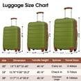 thumbnail image 2 of Miekor 3 Piece Luggage Set Hardside Spinner Suitcase with TSA Lock 20" 24' 28" Available 30AAO, 2 of 7
