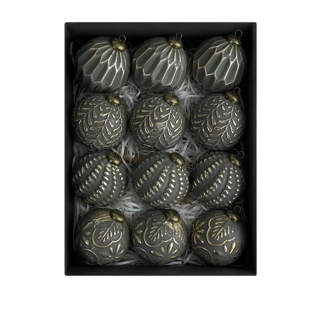 Elegante adorno negro colgante para festividades