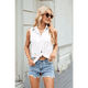 thumbnail image 4 of Camisa Sin Mangas con Botones para Mujer, Blusa con Cuello, Camisas Casuales de Oficina, Camiseta Básica Sin Mangas. XL, 4 of 10