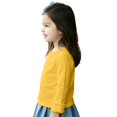thumbnail image 6 of LNMQLPDBS Y2k Tees Girls Bell Sleeve Top 4t Girl Tops Girls Green Shirt Girls Long Sleeve Shirts Size 6 Girls 10-12 Girls 8-10 Clothes, Yellow 18-24 Months, 6 of 6
