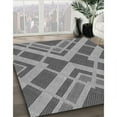 thumbnail image 2 of Ahgly Company Indoor Round Patterned Gray Dolphin Gray Area Rugs, 5' Round, 2 of 6