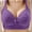 Purple, variant on Bras for Women Wireless Breathable Underwear for Home Push Up Support Bra, 40B, Purple